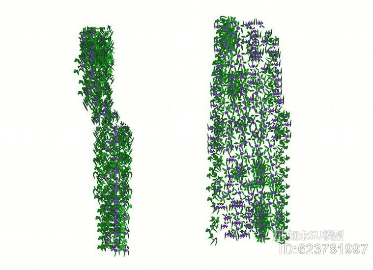 藤蔓爬藤植物SU模型下载【ID:623781997】
