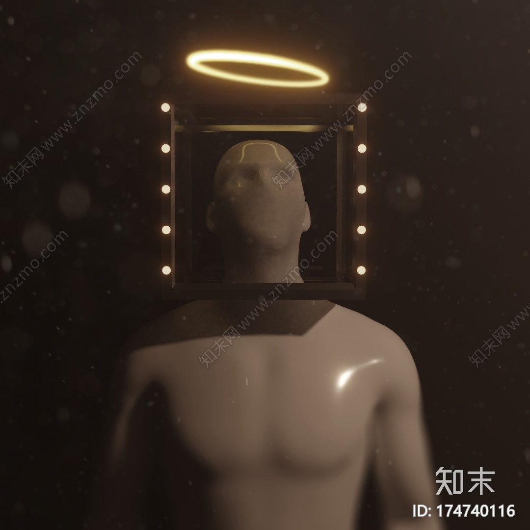 人体基础网格(操纵)CG模型下载【ID:174740116】