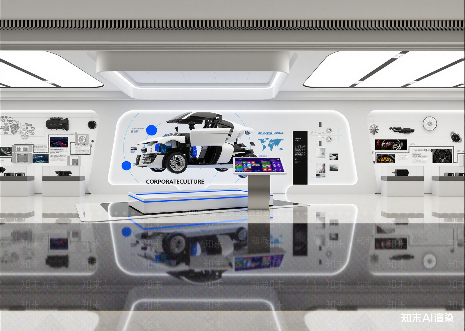 现代科技展厅3D模型下载【ID:1214789072】