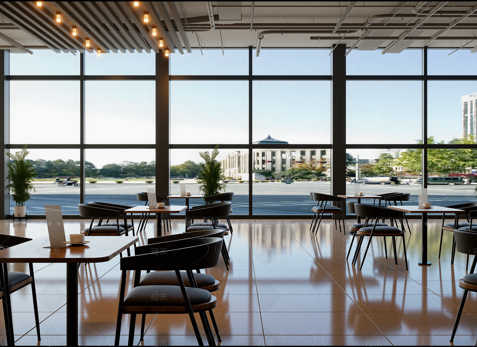 工业风咖啡厅3D模型下载【ID:1214601348】