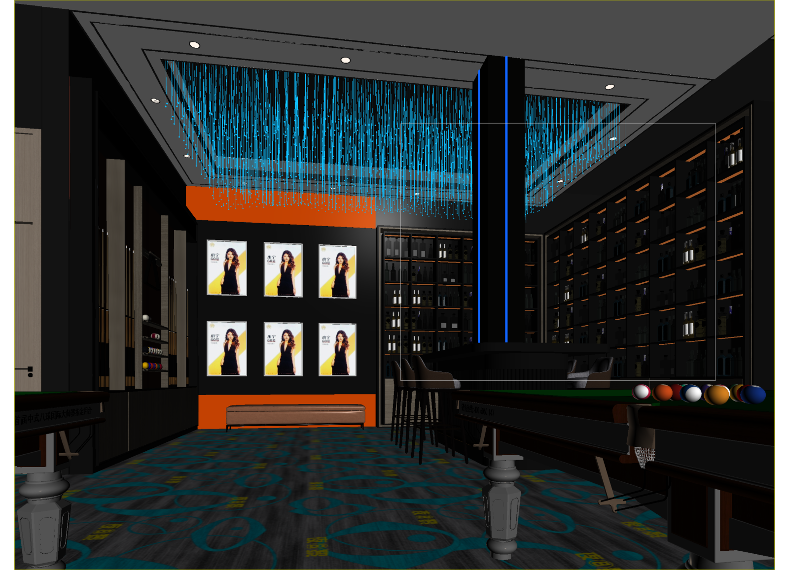 现代酒吧3D模型下载【ID:1214931200】