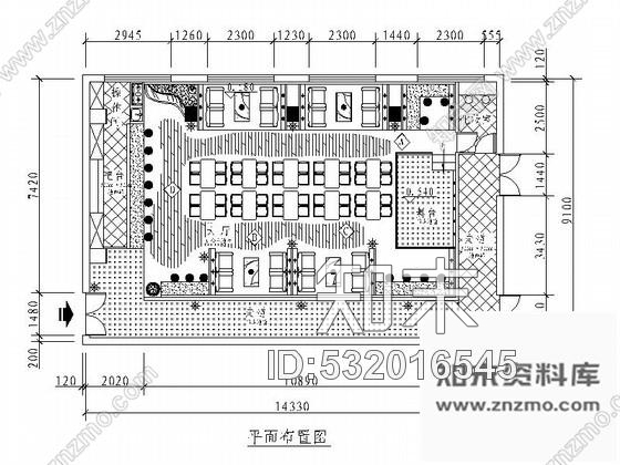 施工图主题酒吧室内装修图cad施工图下载【ID:532016545】