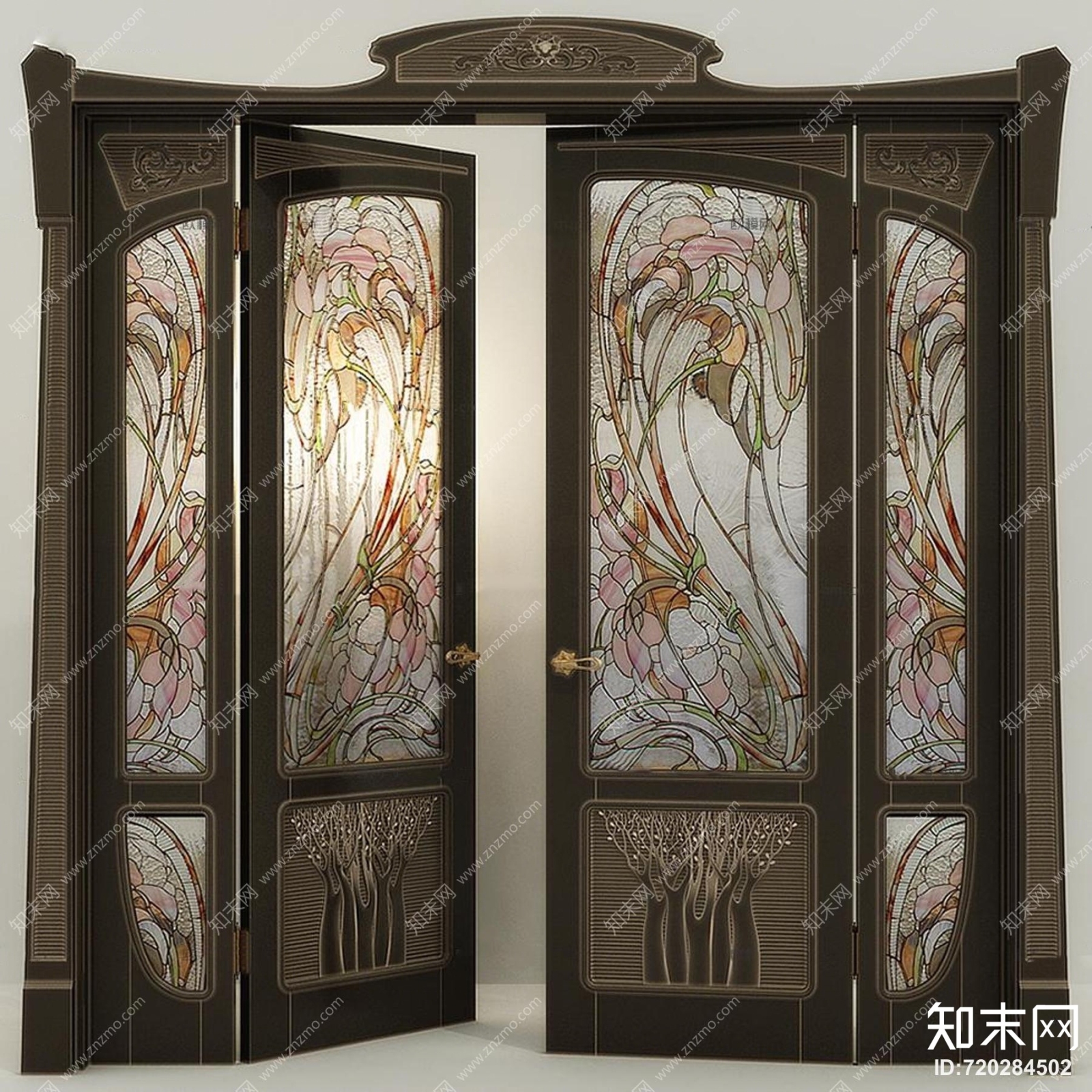 欧式雕花玻璃3D模型下载【ID:720284502】