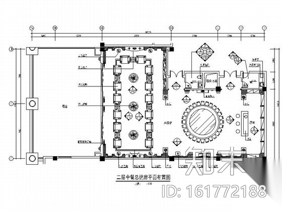 [安徽]酒店豪华中餐厅总统包房施工图施工图下载【ID:161772188】