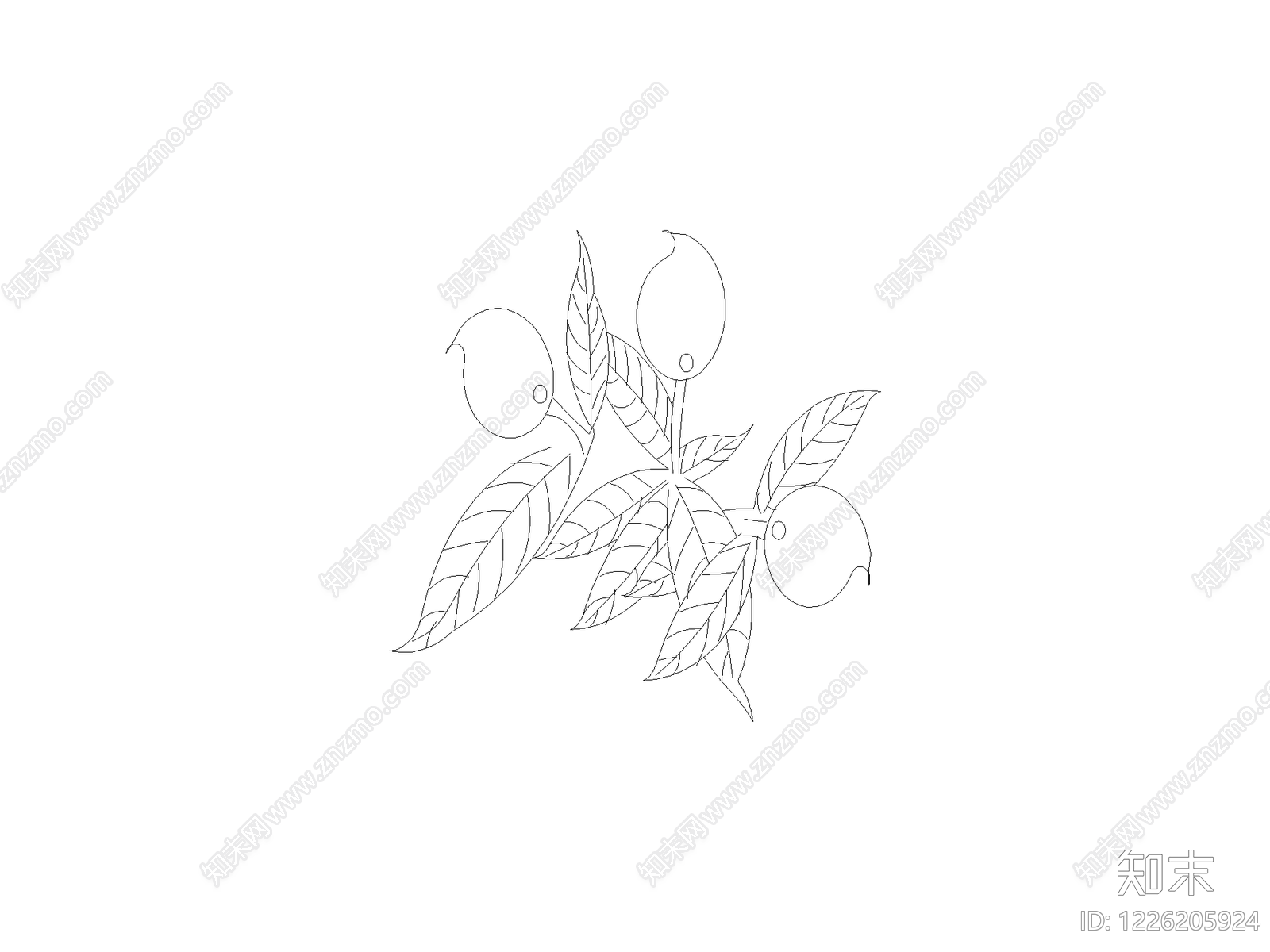 绿植cad施工图下载【ID:1226205924】