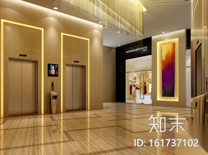 7500平米公寓酒店设计施工图（附效果图）cad施工图下载【ID:161737102】