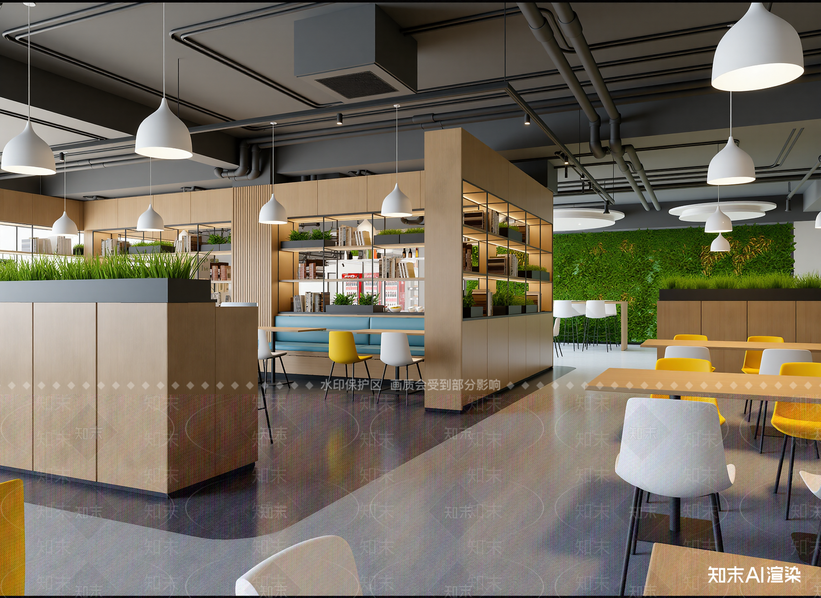 现代咖啡厅3D模型下载【ID:1214976027】