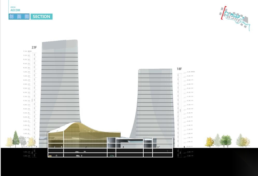 [AECOM]互联金融综合产业园.建筑方案文本cad施工图下载【ID:165423196】