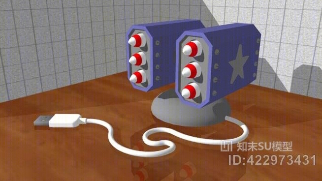 桌上型USB导弹发射装置SU模型下载【ID:422973431】