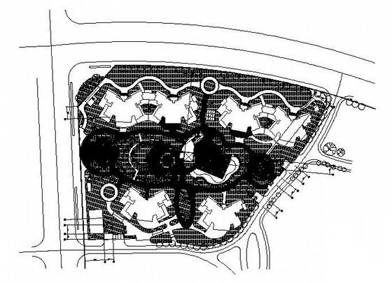 北京住宅区景观施工图施工图下载【ID:161092116】