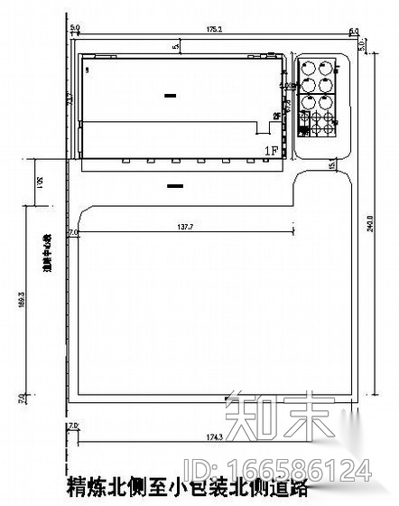 江苏省某厂区给排水总图与电缆沟图纸cad施工图下载【ID:166586124】