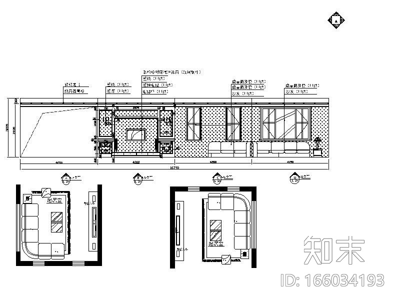 一整套详细完整的三层别墅设计施工图cad施工图下载【ID:166034193】