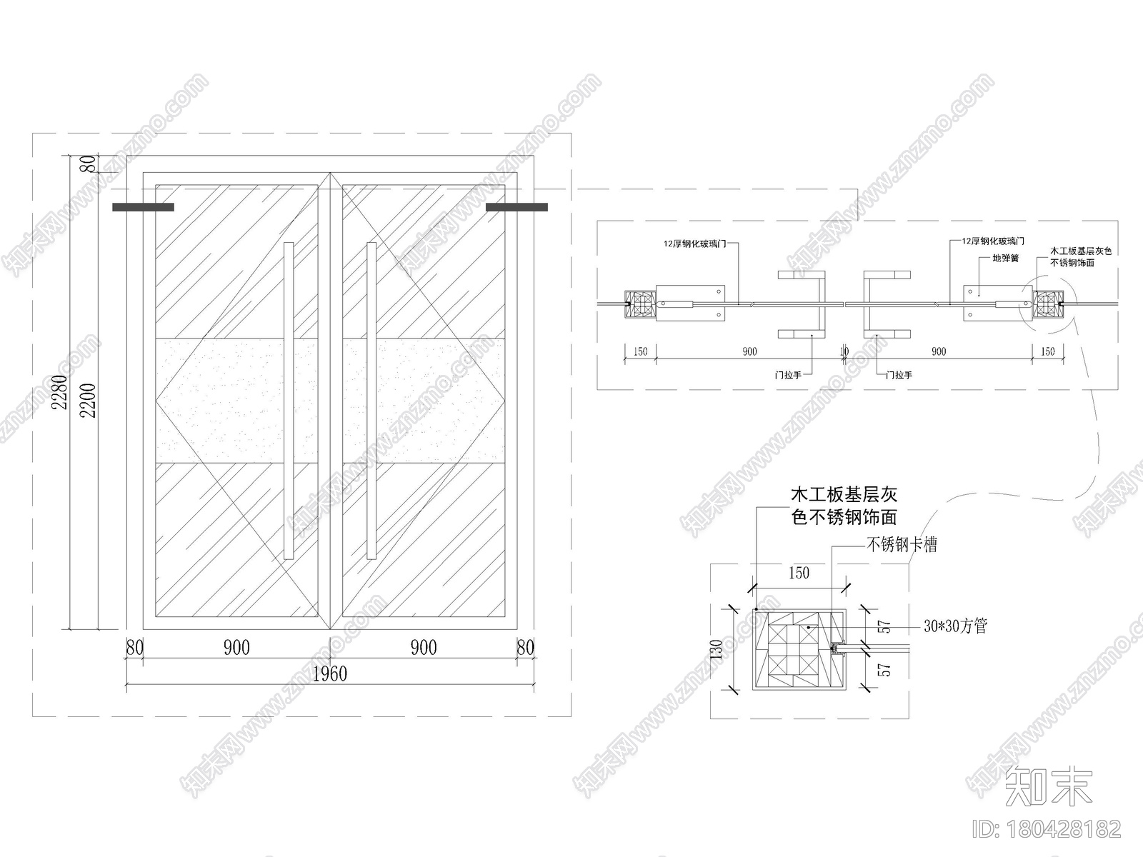 ​[贵州]436㎡工业风网咖室内装修施工图施工图下载【ID:180428182】