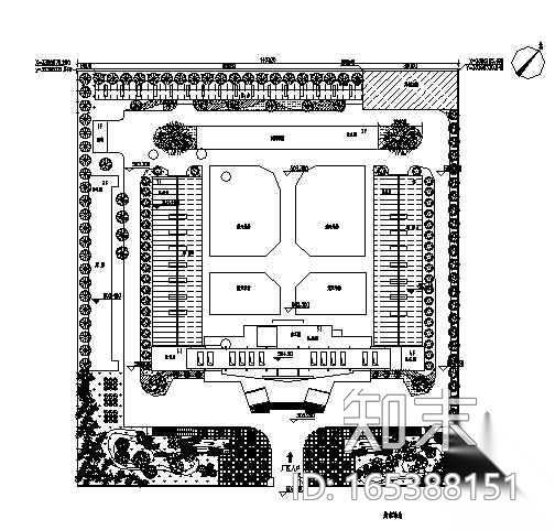 成都某厂区景观设计全套cad施工图下载【ID:165388151】