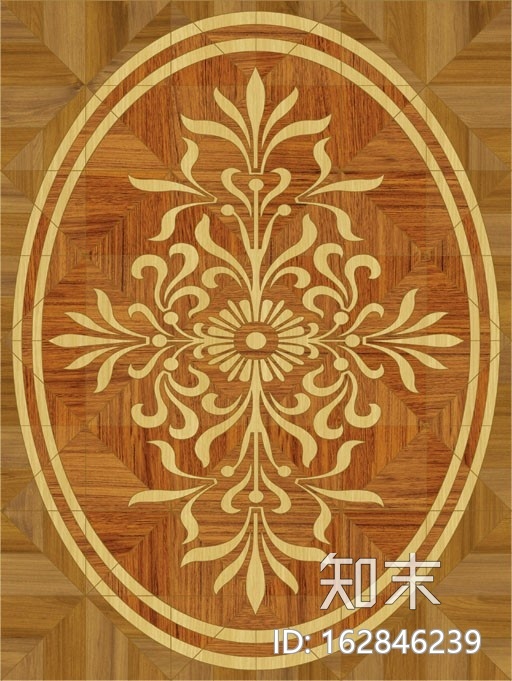 圆形木地板拼花贴图下载【ID:162846239】