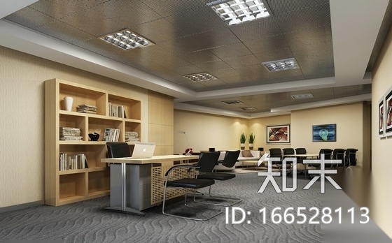 [杭州]国际著名现代汽车品牌办公室装修图（含效果）cad施工图下载【ID:166528113】