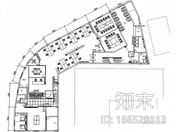 [杭州]国际著名现代汽车品牌办公室装修图（含效果）cad施工图下载【ID:166528113】