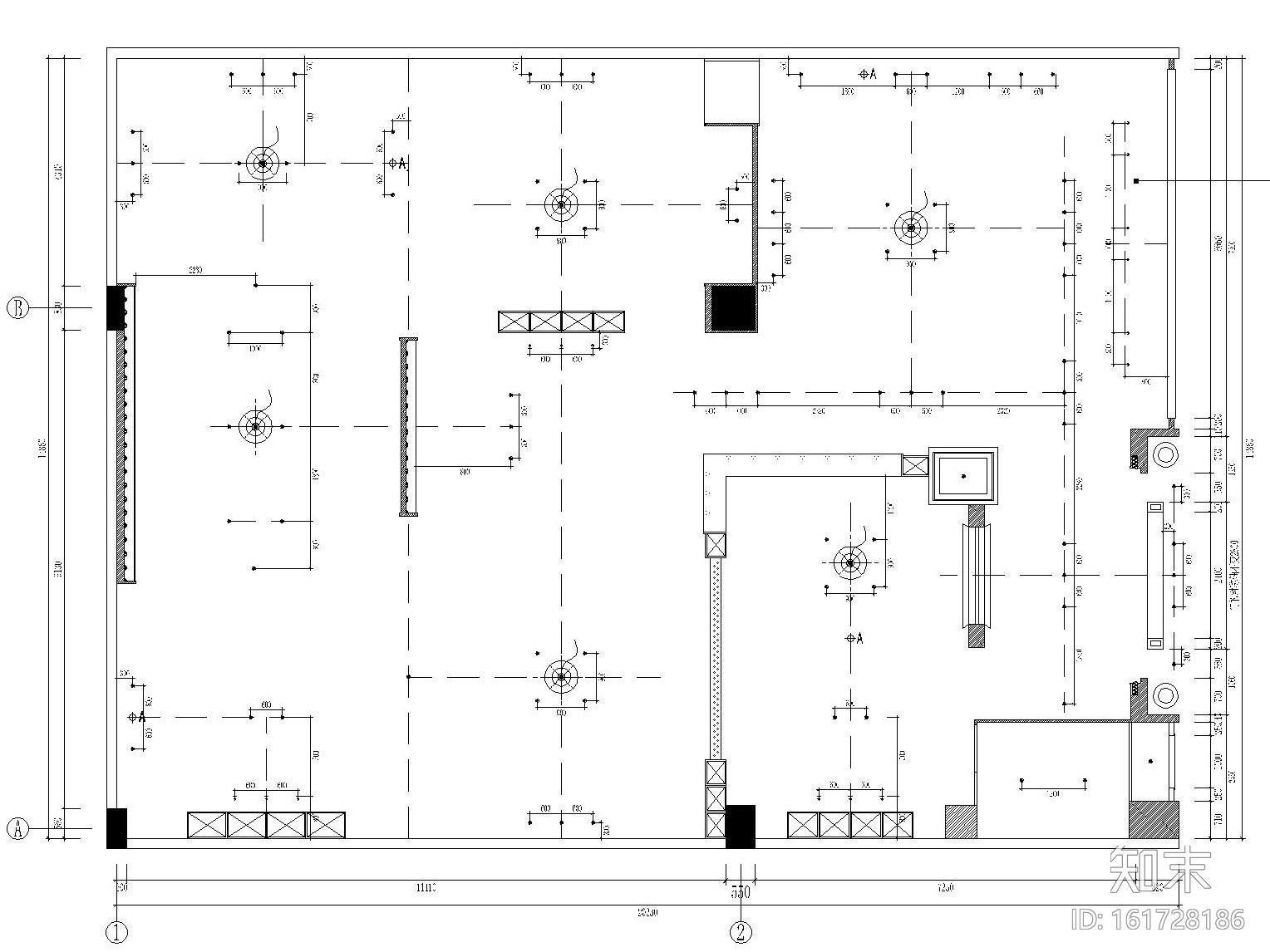 北京大家之家室内装修施工图设计（附效果图）cad施工图下载【ID:161728186】