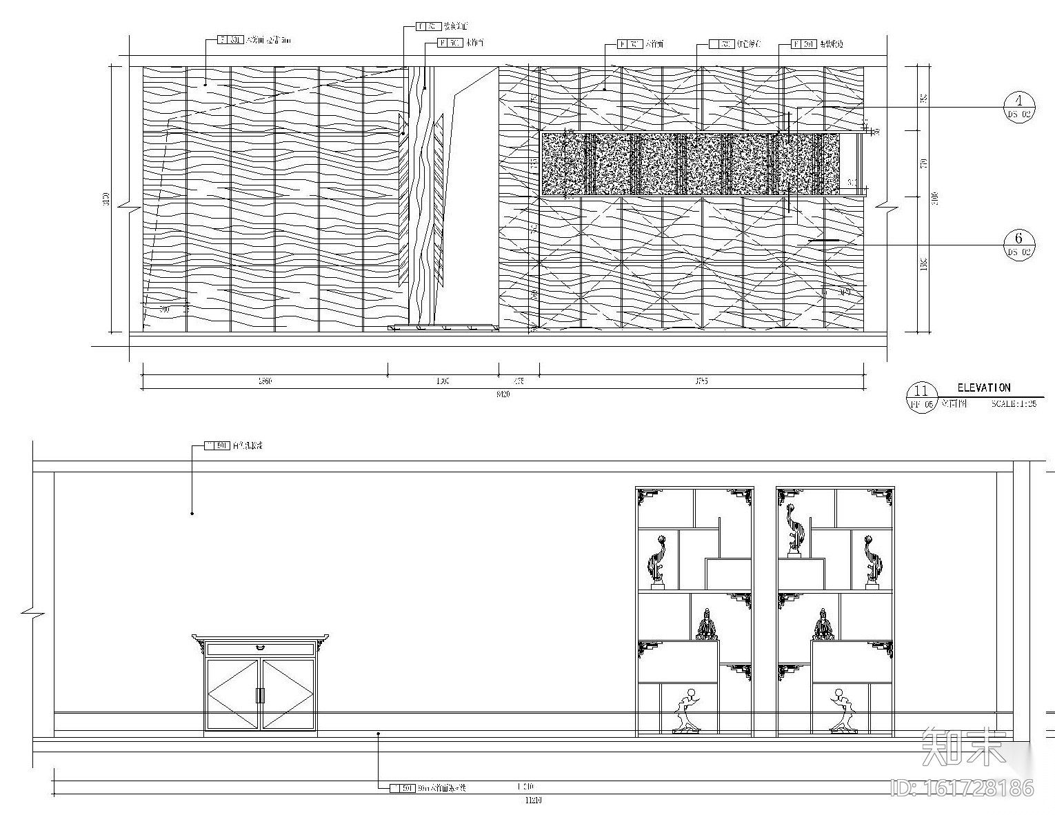 北京大家之家室内装修施工图设计（附效果图）cad施工图下载【ID:161728186】