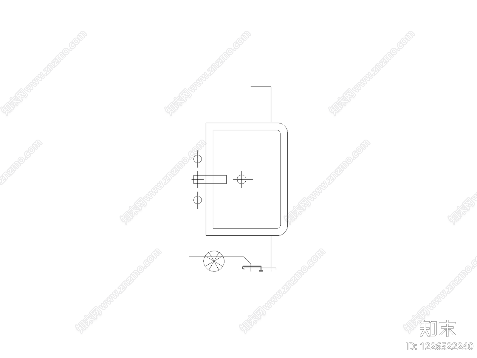 内门系统cad施工图下载【ID:1226522240】