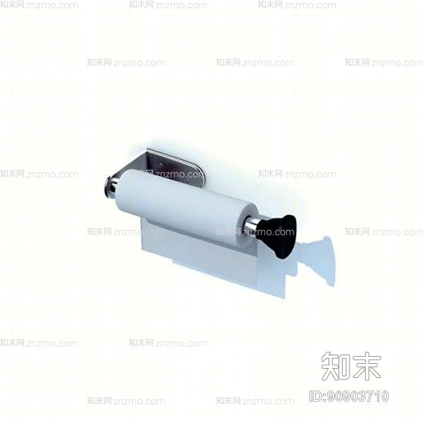 银色卷纸架3D模型下载【ID:90903710】