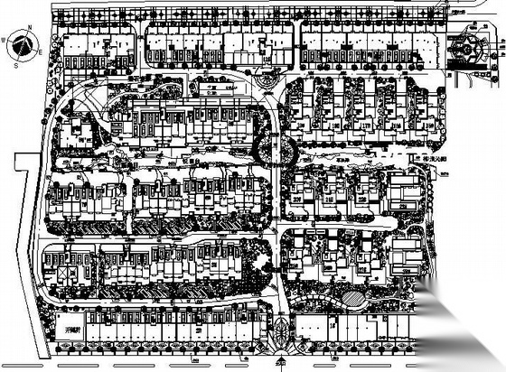 江苏吴江某小区环境景观设计施工图cad施工图下载【ID:161108131】