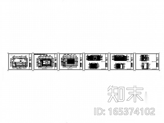 KTV欧式古典包间装潢设计图cad施工图下载【ID:165374102】