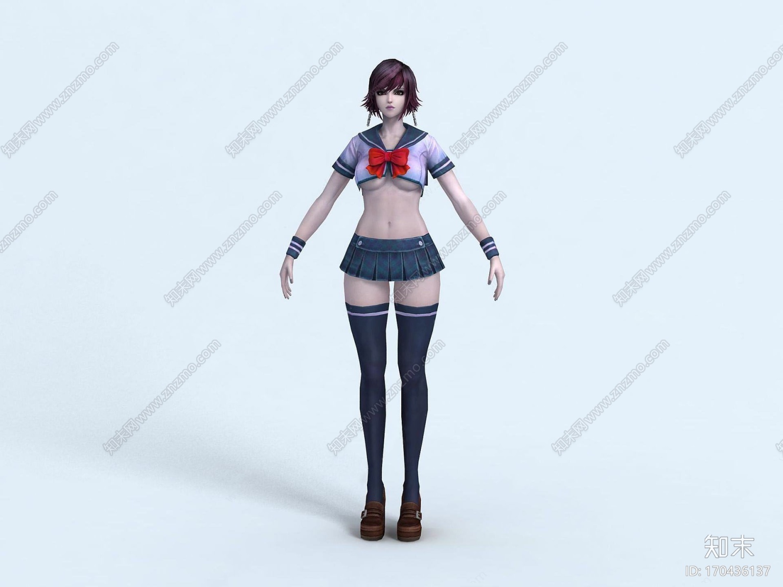 现代3D女王之刃有绑定动画CG模型下载【ID:170436137】