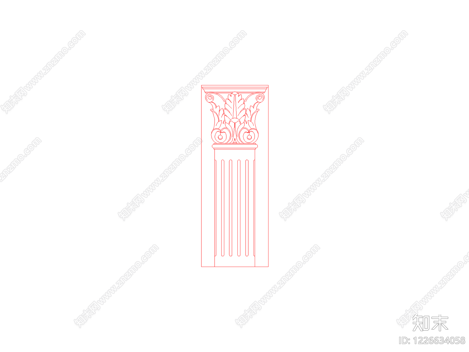 雕塑装饰构件cad施工图下载【ID:1226634058】