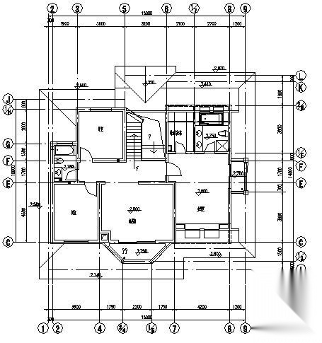 某二层别墅（A4型）建筑方案图cad施工图下载【ID:149919145】