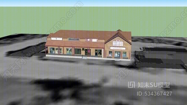 水上乐园：中楼SU模型下载【ID:534367427】