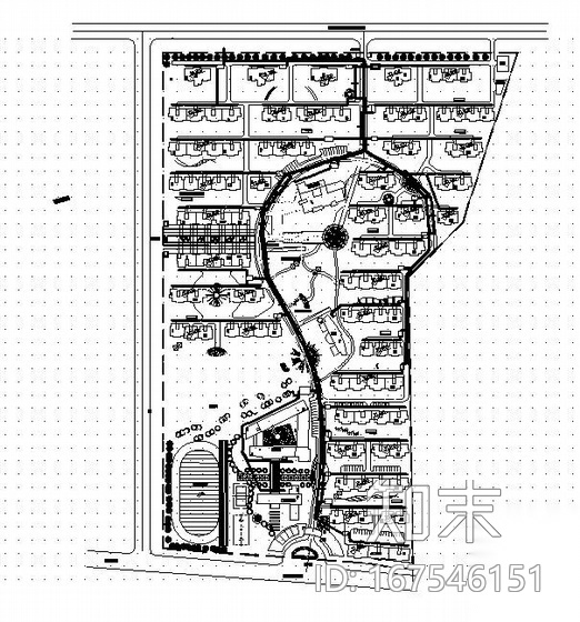 某小区给水排水总体图纸cad施工图下载【ID:167546151】