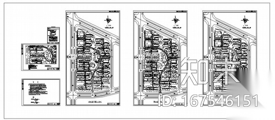 某小区给水排水总体图纸cad施工图下载【ID:167546151】