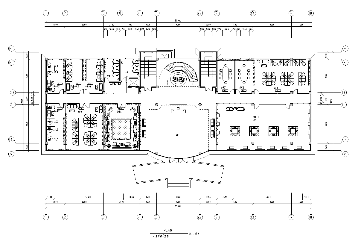 [江苏]镇江办公空间设计施工图cad施工图下载【ID:161780173】