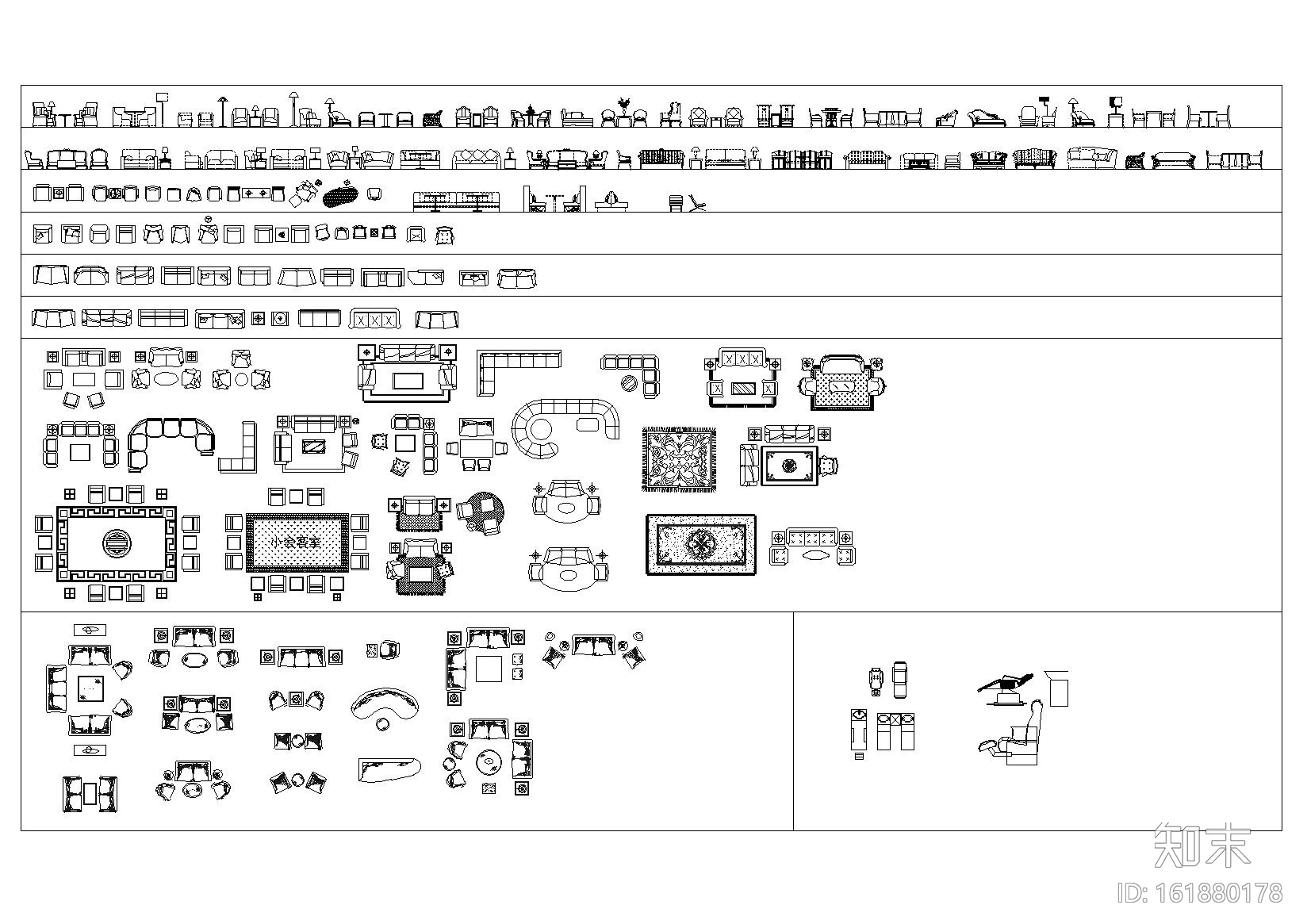 金螳螂室内装饰CAD模块大全施工图下载【ID:161880178】