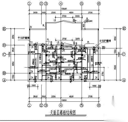 某四层私人住宅楼建筑方案图cad施工图下载【ID:149844177】