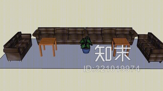 会议室SU模型下载【ID:321019974】