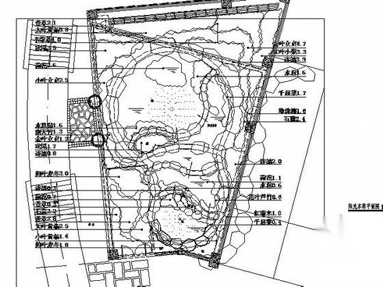 [济南]商业住宅区种植绿化工程施工图施工图下载【ID:161094189】