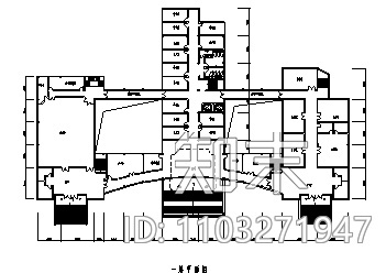 某市中心七层带地下室写字楼建筑施工cad图_写字楼施工施工图下载【ID:1103271947】