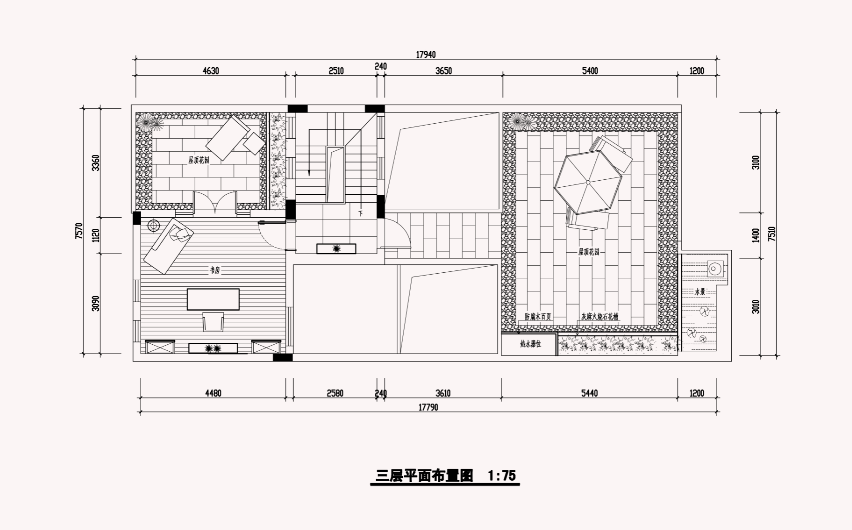 [上海]某欧式风格别墅住宅效果图及施工图cad施工图下载【ID:160501108】