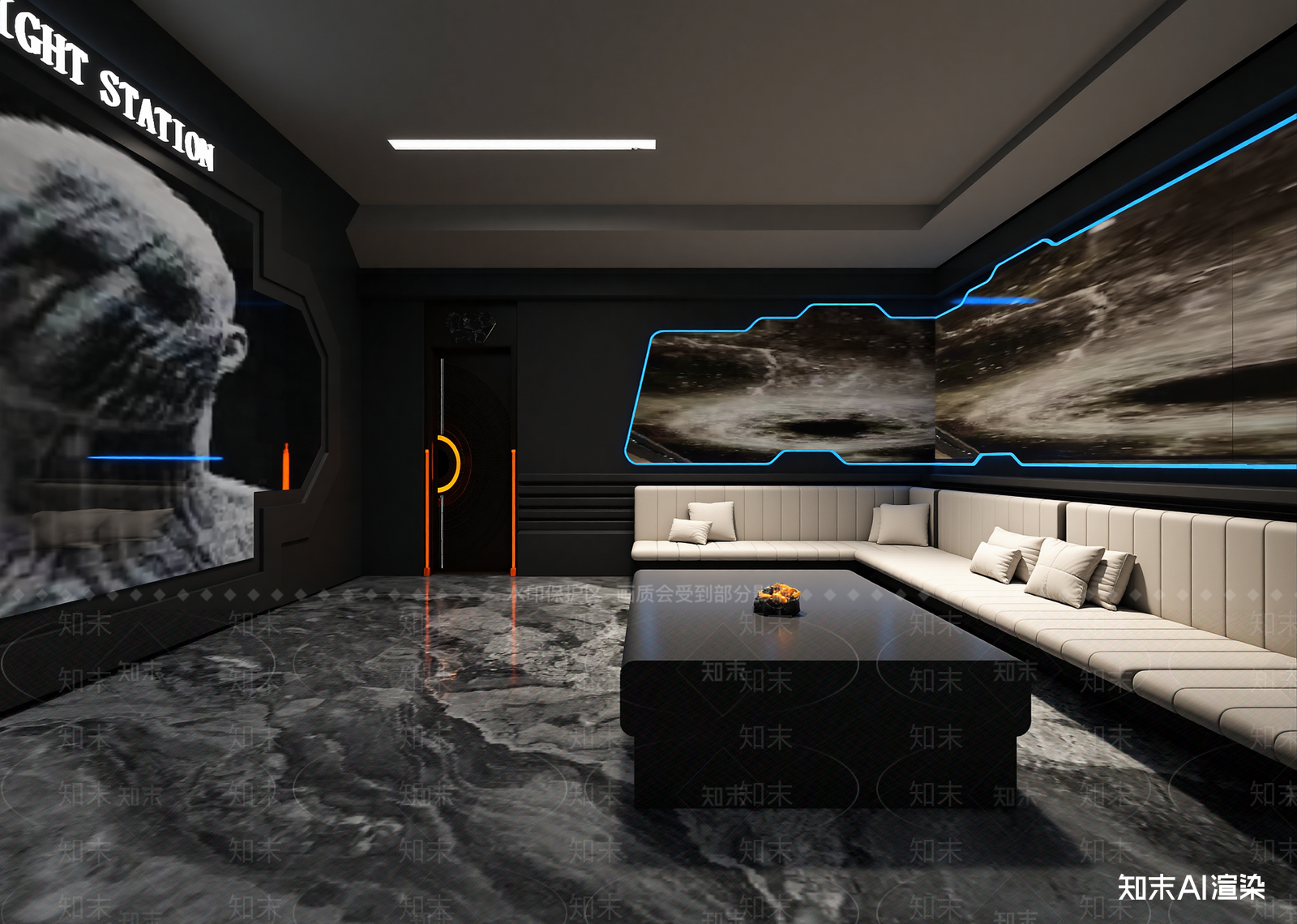 现代电竞房3D模型下载【ID:1214718338】