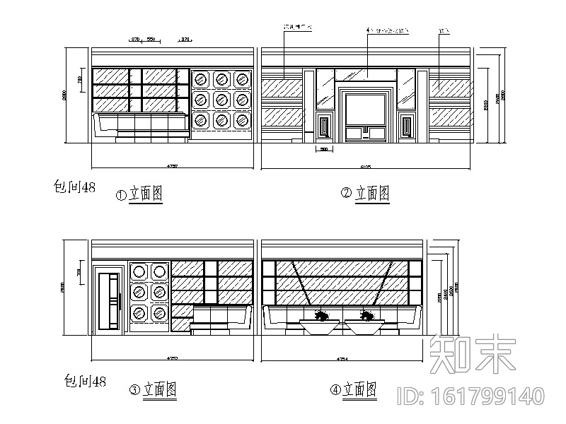 整套时尚KTV歌城设计施工图cad施工图下载【ID:161799140】