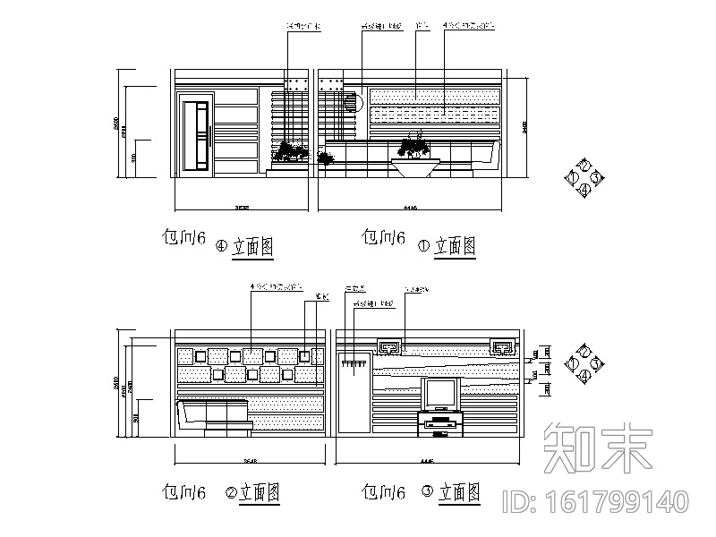 整套时尚KTV歌城设计施工图cad施工图下载【ID:161799140】