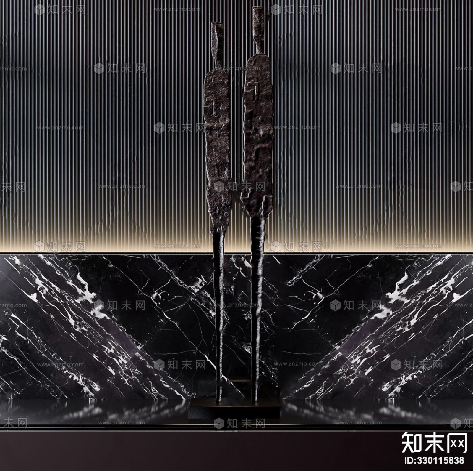 现代金属人物3D模型下载【ID:330115838】