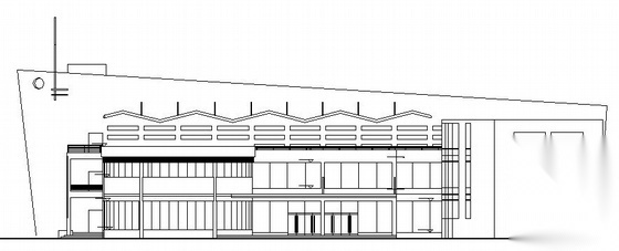 [广东省]某俱乐部建筑方案图施工图下载【ID:151665179】