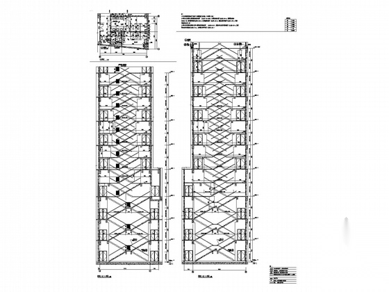 [武汉]某48层商业综合体建筑施工图（202米）cad施工图下载【ID:166059158】