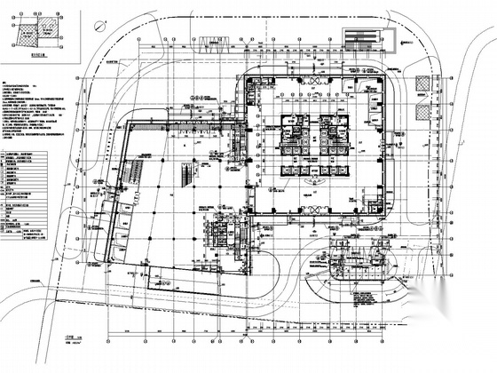 [武汉]某48层商业综合体建筑施工图（202米）cad施工图下载【ID:166059158】