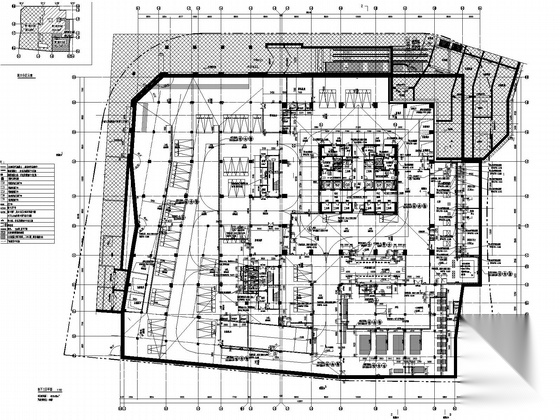 [武汉]某48层商业综合体建筑施工图（202米）cad施工图下载【ID:166059158】