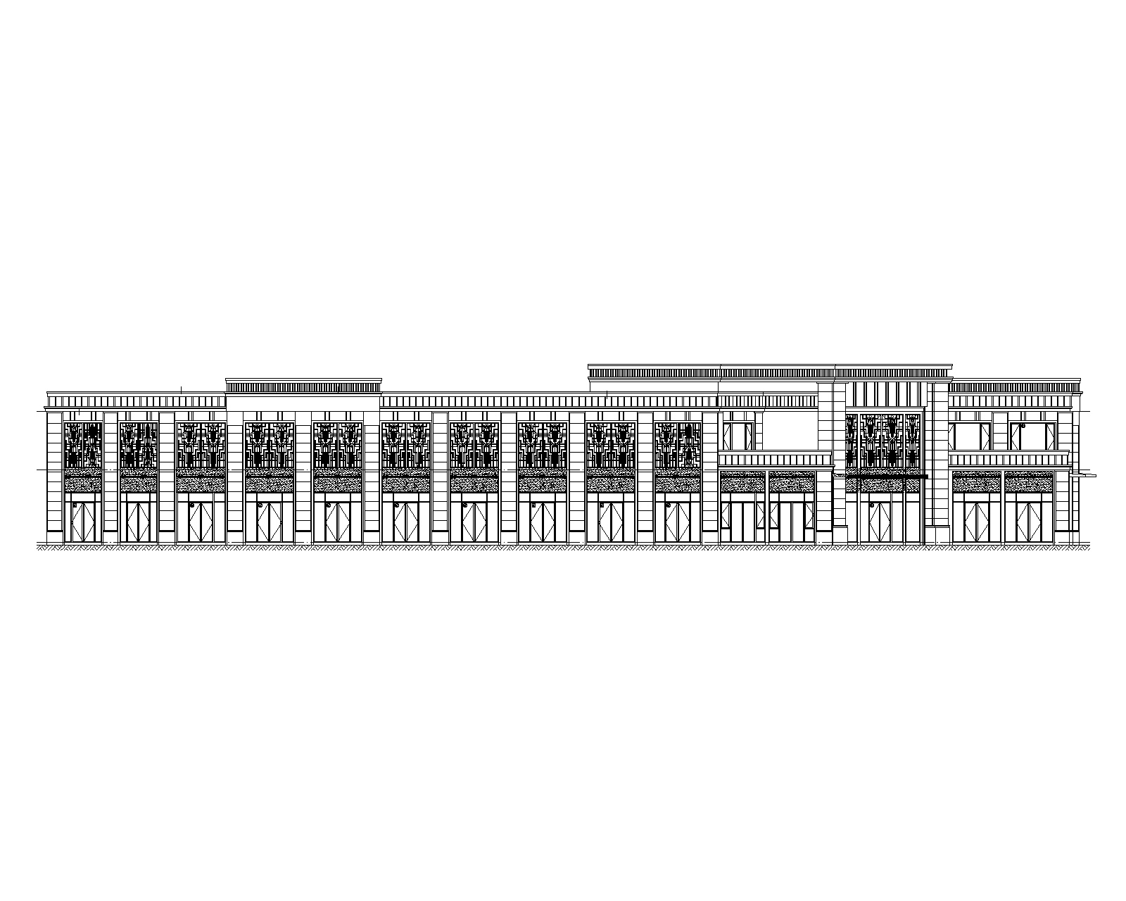 2层商业办公楼建筑施工图2017cad施工图下载【ID:165401149】