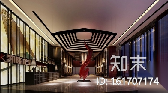 [福州]广场现代售楼部装修图（含效果）cad施工图下载【ID:161707174】